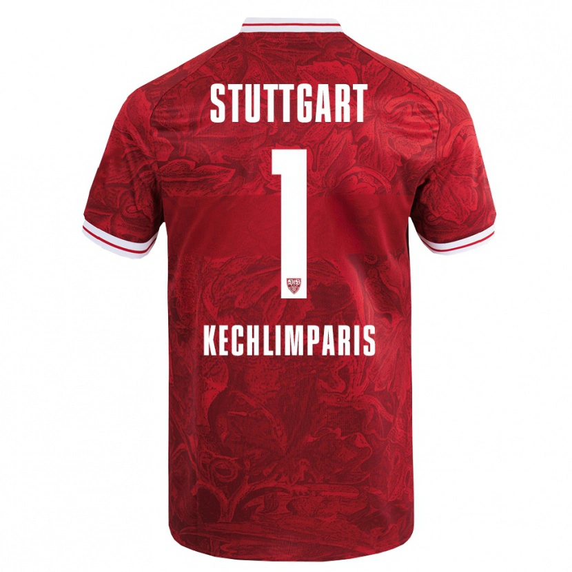Danxen Hombre Camiseta Ioannis Kechlimparis #1 Rojo Negro 2ª Equipación 2025/26 La Camisa