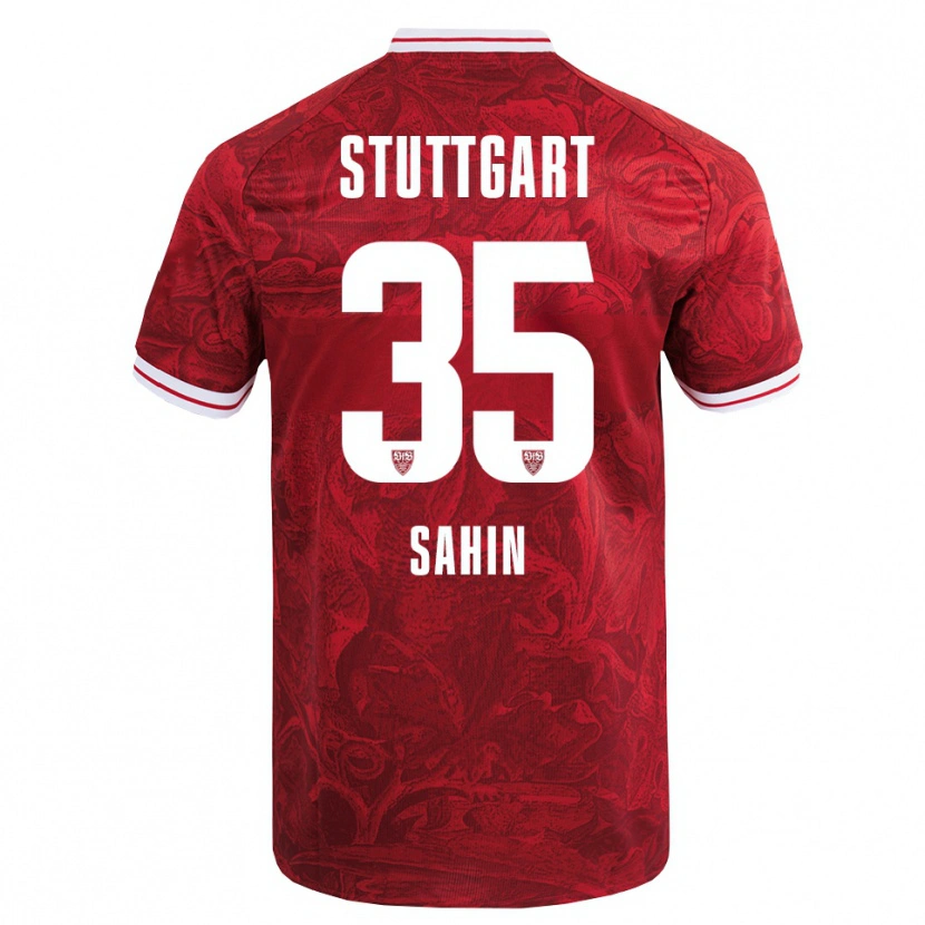 Danxen Hombre Camiseta Mehmet Sahin #35 Rojo Negro 2ª Equipación 2025/26 La Camisa