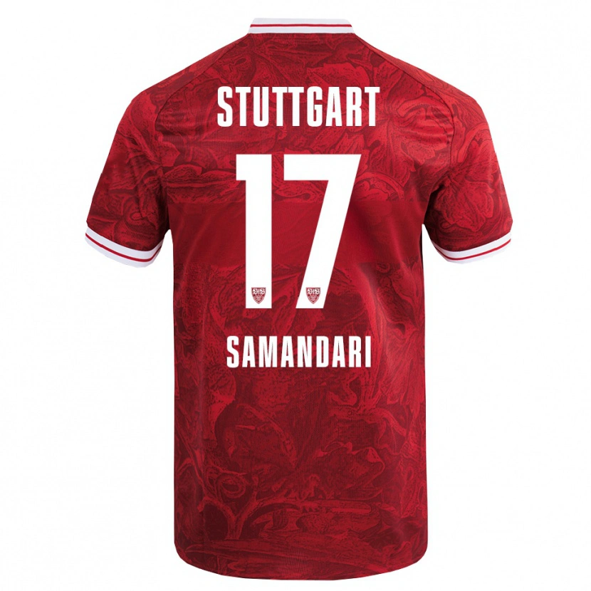 Danxen Hombre Camiseta Sohrab Samandari #17 Rojo Negro 2ª Equipación 2025/26 La Camisa