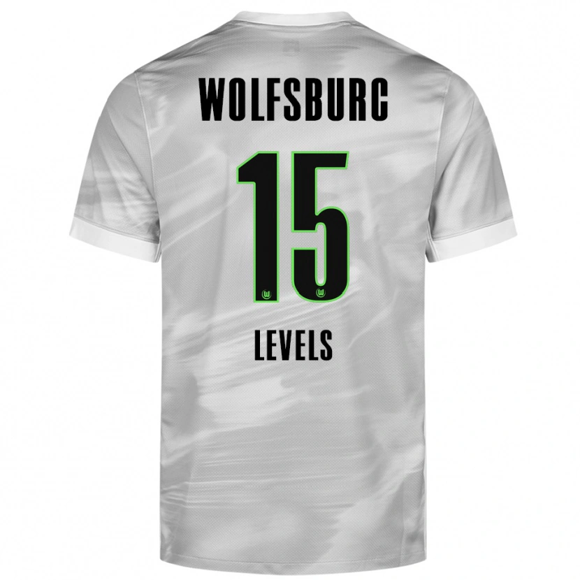 Danxen Hombre Camiseta Janou Levels #15 Gris Blanco 2ª Equipación 2025/26 La Camisa