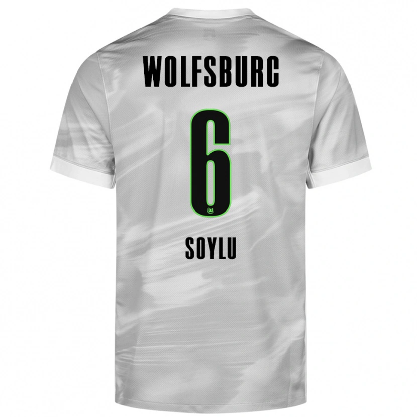 Danxen Hombre Camiseta Darwin Soylu #6 Gris Blanco 2ª Equipación 2025/26 La Camisa