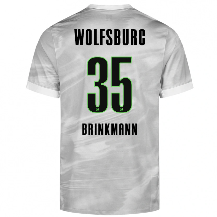 Danxen Hombre Camiseta Karla Brinkmann #35 Gris Blanco 2ª Equipación 2025/26 La Camisa