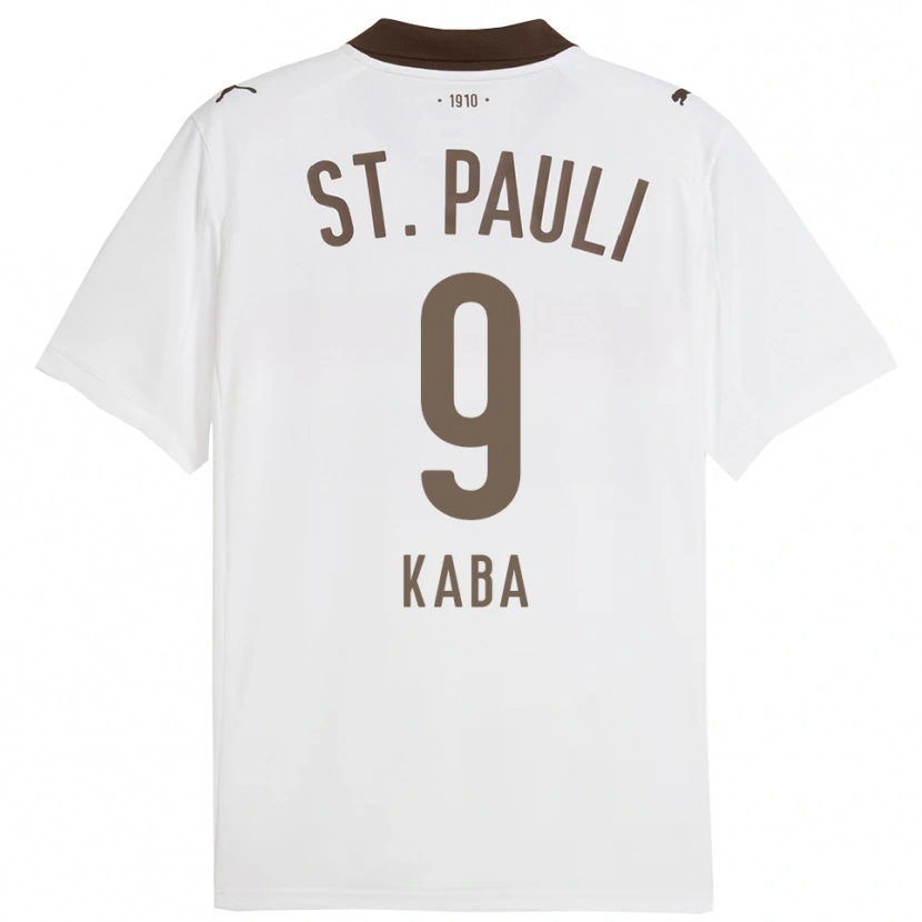 Danxen Hombre Camiseta Wissou Kaba #9 Blanco Rojo 2ª Equipación 2025/26 La Camisa