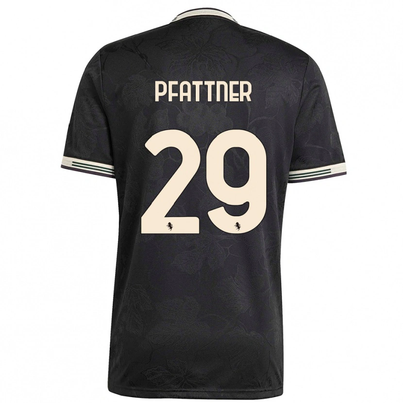 Danxen Hombre Camiseta Elisa Pfattner #29 Negro Blanco Verde Equipación Tercera 2025/26 La Camisa