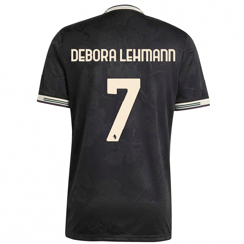 Danxen Hombre Camiseta Alisha Debora Lehmann #7 Negro Blanco Verde Equipación Tercera 2025/26 La Camisa