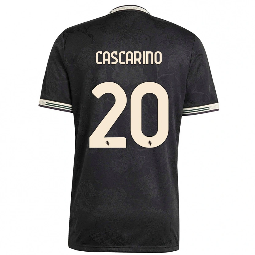 Danxen Hombre Camiseta Estelle Cascarino #20 Negro Blanco Verde Equipación Tercera 2025/26 La Camisa