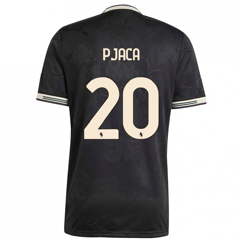 Danxen Hombre Camiseta Marko Pjaca #20 Negro Blanco Verde Equipación Tercera 2025/26 La Camisa