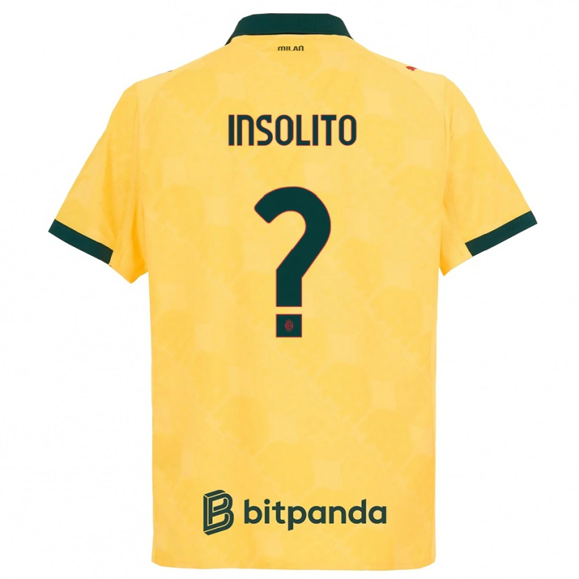 Danxen Hombre Camiseta Lorenzo Insolito #0 Amarillo Negro Equipación Tercera 2025/26 La Camisa