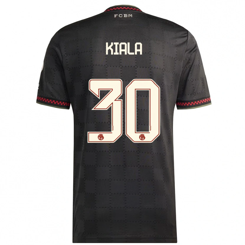 Danxen Hombre Camiseta Cassiano Kiala #30 Negro Blanco Equipación Tercera 2025/26 La Camisa