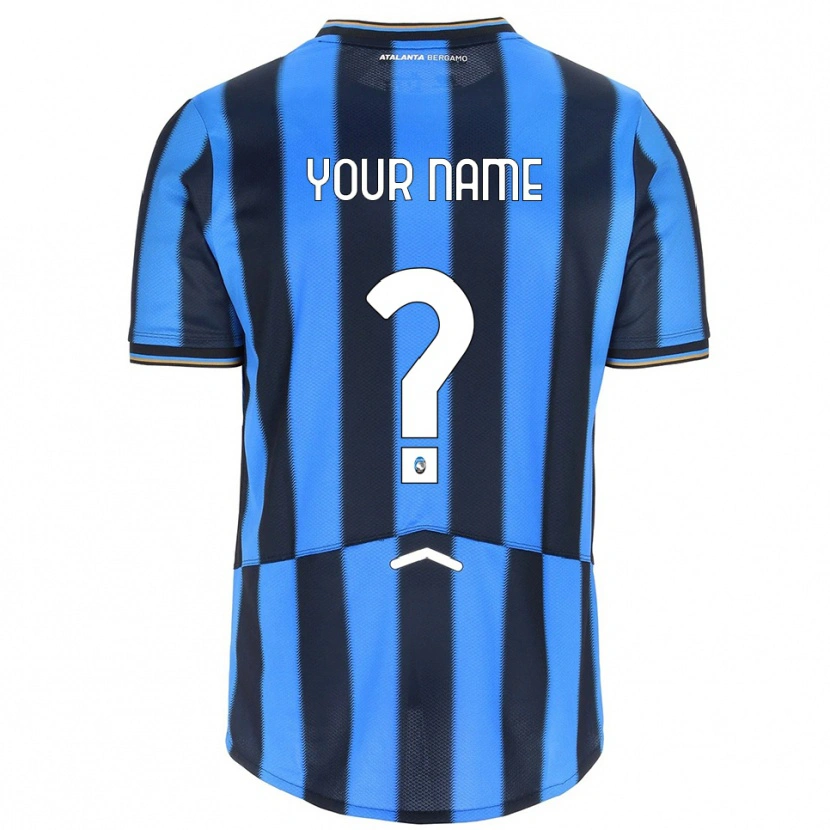 Danxen Mujer Camiseta Su Nombre #0 Azul Cielo Negro 1ª Equipación 2025/26 La Camisa