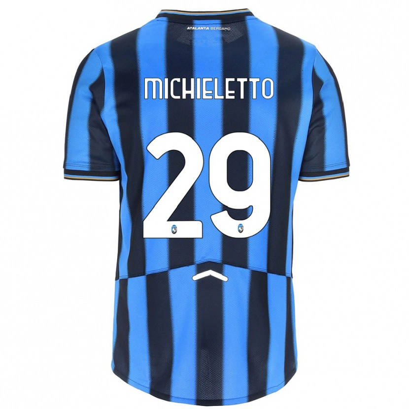 Danxen Mujer Camiseta Andrea Michieletto #29 Azul Cielo Negro 1ª Equipación 2025/26 La Camisa