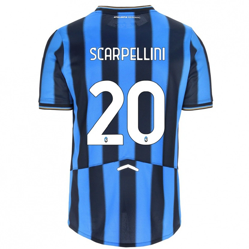 Danxen Mujer Camiseta Andrea Scarpellini #20 Azul Cielo Negro 1ª Equipación 2025/26 La Camisa