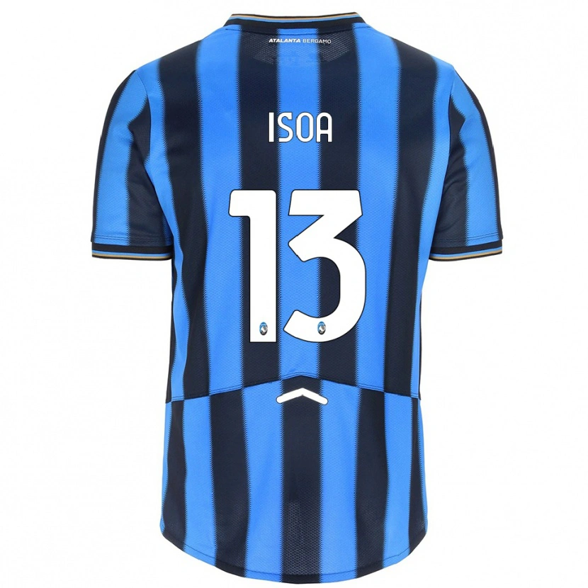 Danxen Mujer Camiseta Isaac Isoa #13 Azul Cielo Negro 1ª Equipación 2025/26 La Camisa