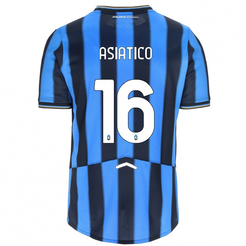 Danxen Mujer Camiseta Pietro Asiatico #16 Azul Cielo Negro 1ª Equipación 2025/26 La Camisa