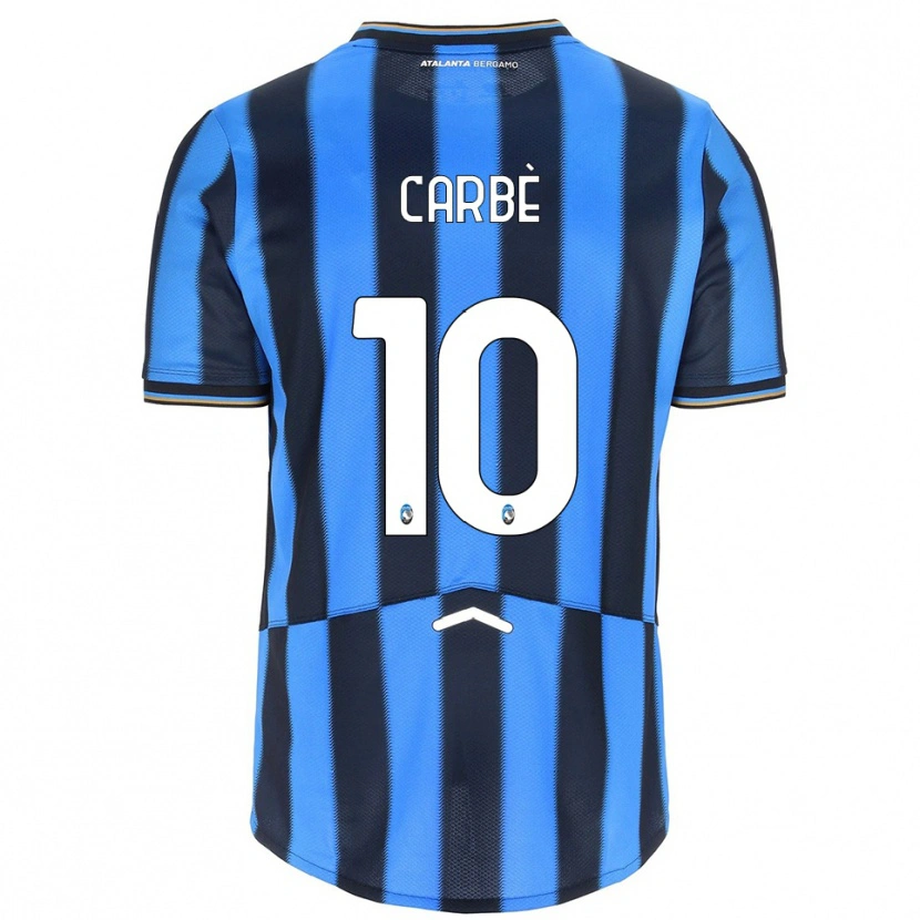 Danxen Mujer Camiseta Alessio Carbè #10 Azul Cielo Negro 1ª Equipación 2025/26 La Camisa
