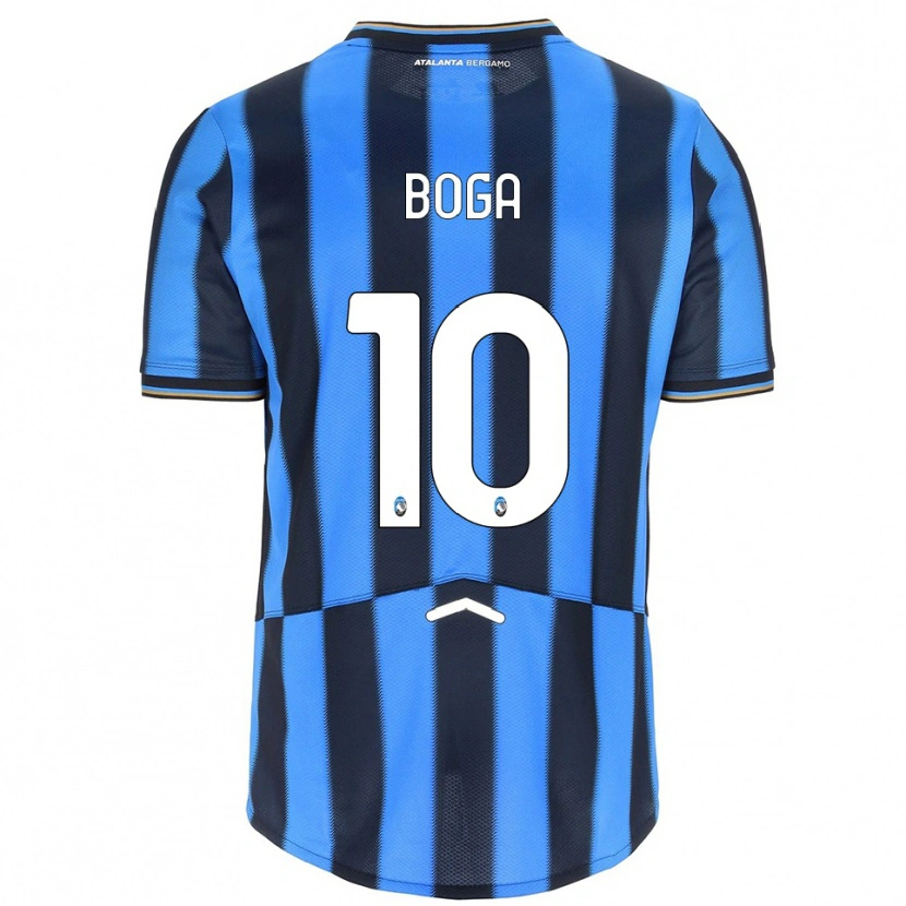 Danxen Mujer Camiseta Jeremie Boga #10 Azul Cielo Negro 1ª Equipación 2025/26 La Camisa