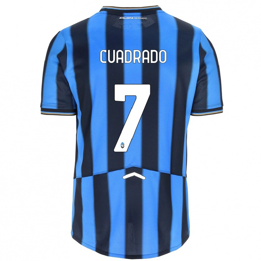 Danxen Mujer Camiseta Juan Cuadrado #7 Azul Cielo Negro 1ª Equipación 2025/26 La Camisa