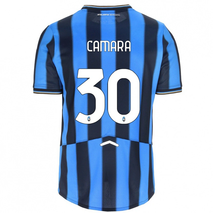 Danxen Mujer Camiseta Henry Camara #30 Azul Cielo Negro 1ª Equipación 2025/26 La Camisa