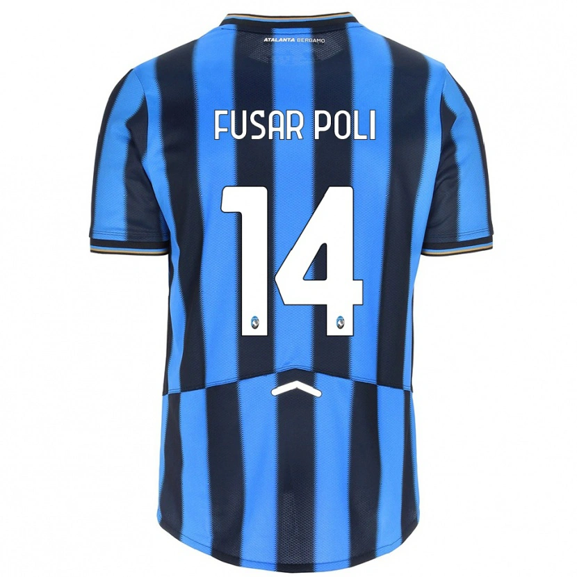 Danxen Mujer Camiseta Giulia Fusar Poli #14 Azul Cielo Negro 1ª Equipación 2025/26 La Camisa