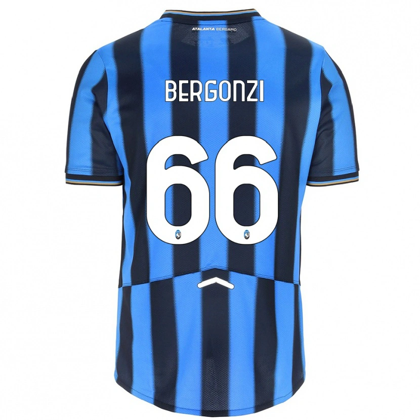 Danxen Mujer Camiseta Federico Bergonzi #66 Azul Cielo Negro 1ª Equipación 2025/26 La Camisa