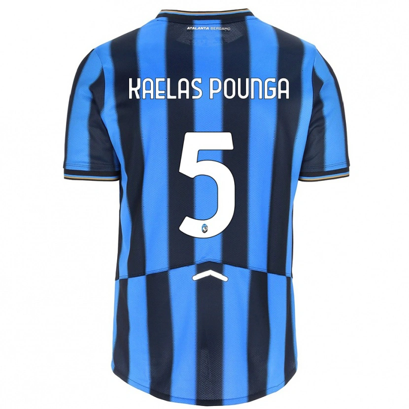 Danxen Mujer Camiseta Digne Kaelas Pounga #5 Azul Cielo Negro 1ª Equipación 2025/26 La Camisa