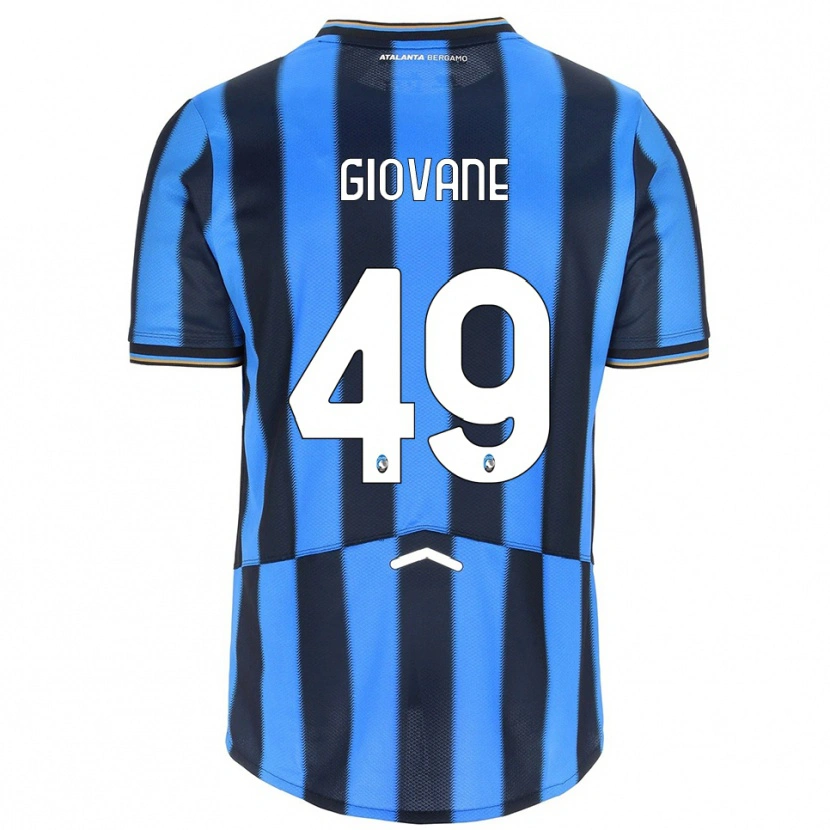 Danxen Mujer Camiseta Samuel Giovane #49 Azul Cielo Negro 1ª Equipación 2025/26 La Camisa