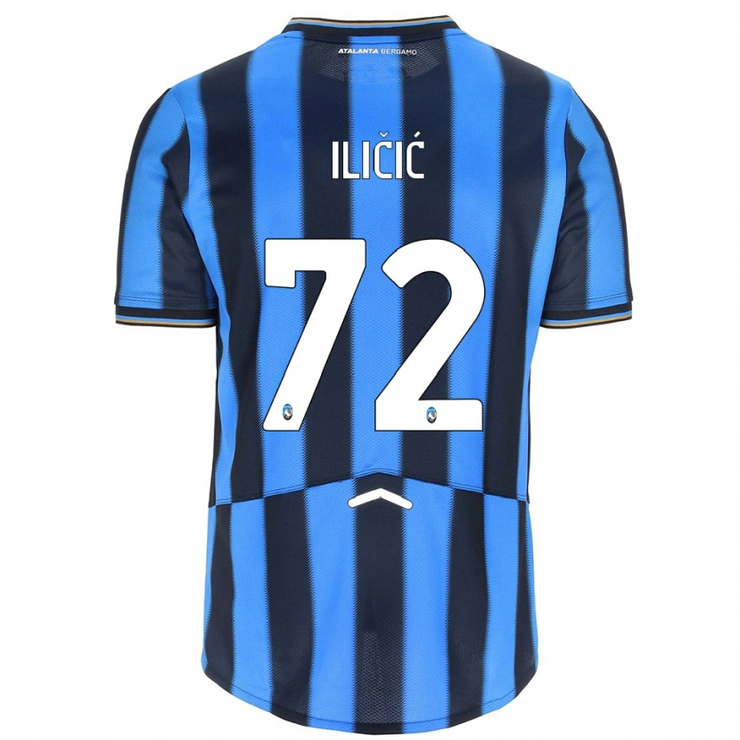 Danxen Mujer Camiseta Josip Ilicic #72 Azul Cielo Negro 1ª Equipación 2025/26 La Camisa