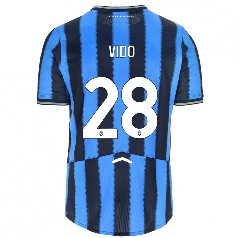 Danxen Mujer Camiseta Luca Vido #28 Azul Cielo Negro 1ª Equipación 2025/26 La Camisa