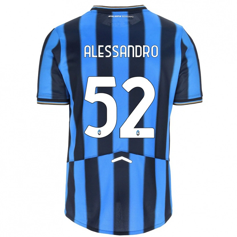 Danxen Mujer Camiseta Alessandro Rinaldi #52 Azul Cielo Negro 1ª Equipación 2025/26 La Camisa