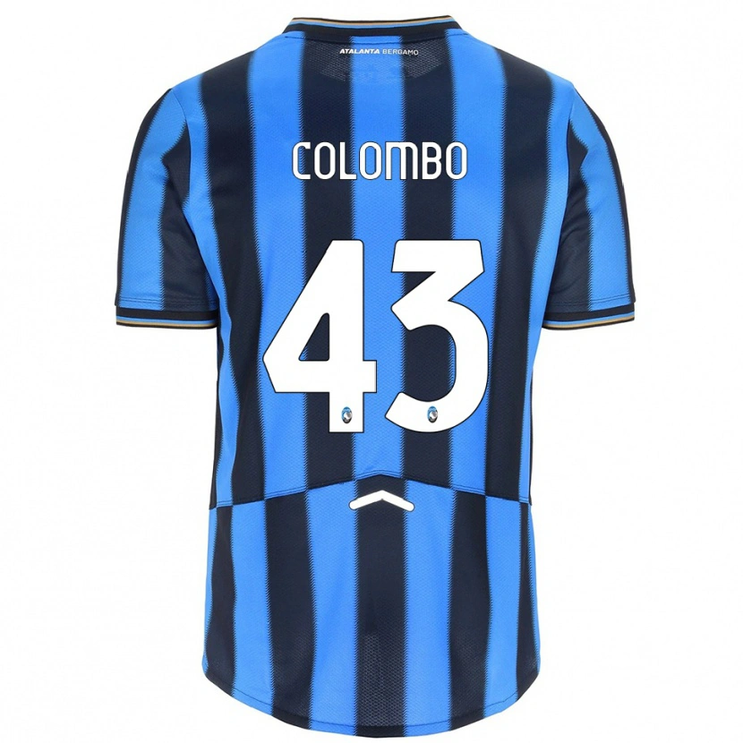 Danxen Mujer Camiseta Matteo Colombo #43 Azul Cielo Negro 1ª Equipación 2025/26 La Camisa