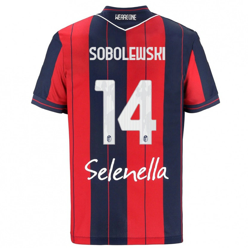 Danxen Mujer Camiseta Konrad Sobolewski #14 Rojo Marino 1ª Equipación 2025/26 La Camisa