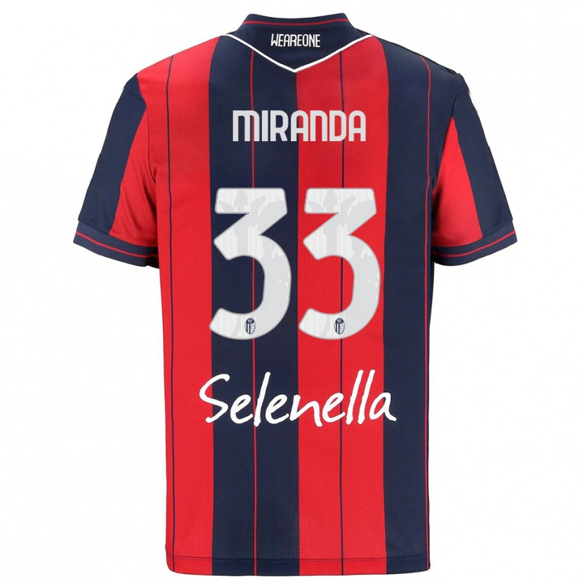 Danxen Mujer Camiseta Juan Miranda #33 Rojo Marino 1ª Equipación 2025/26 La Camisa