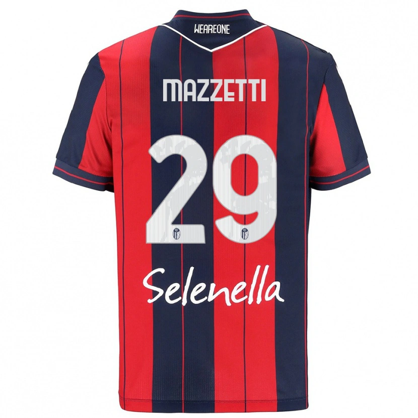 Danxen Mujer Camiseta Gabriele Mazzetti #29 Rojo Marino 1ª Equipación 2025/26 La Camisa