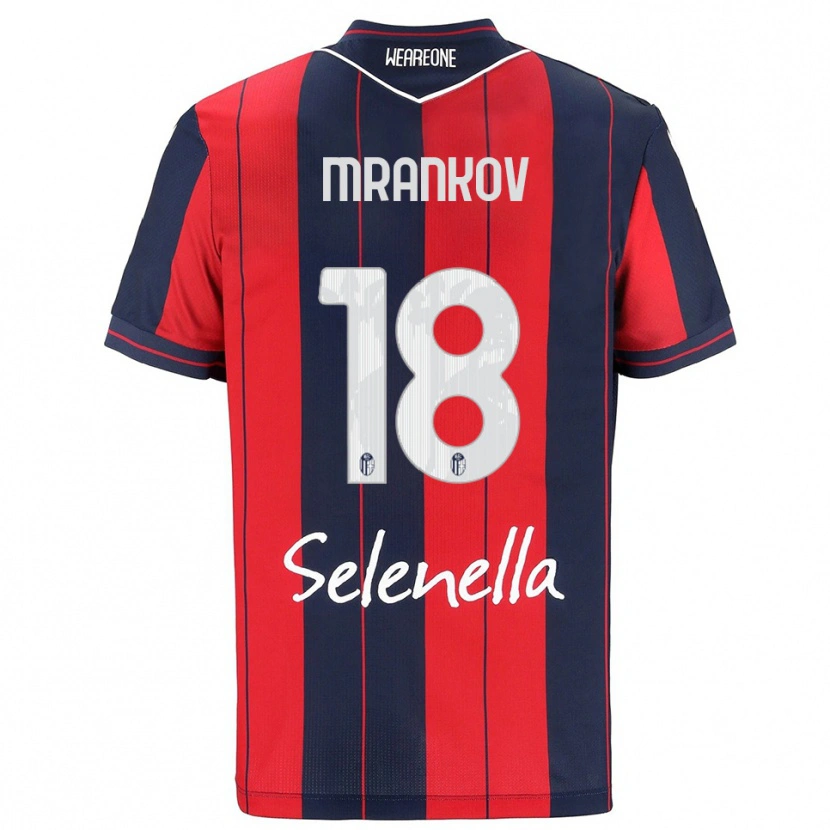 Danxen Mujer Camiseta Dimitar Mrankov #18 Rojo Marino 1ª Equipación 2025/26 La Camisa