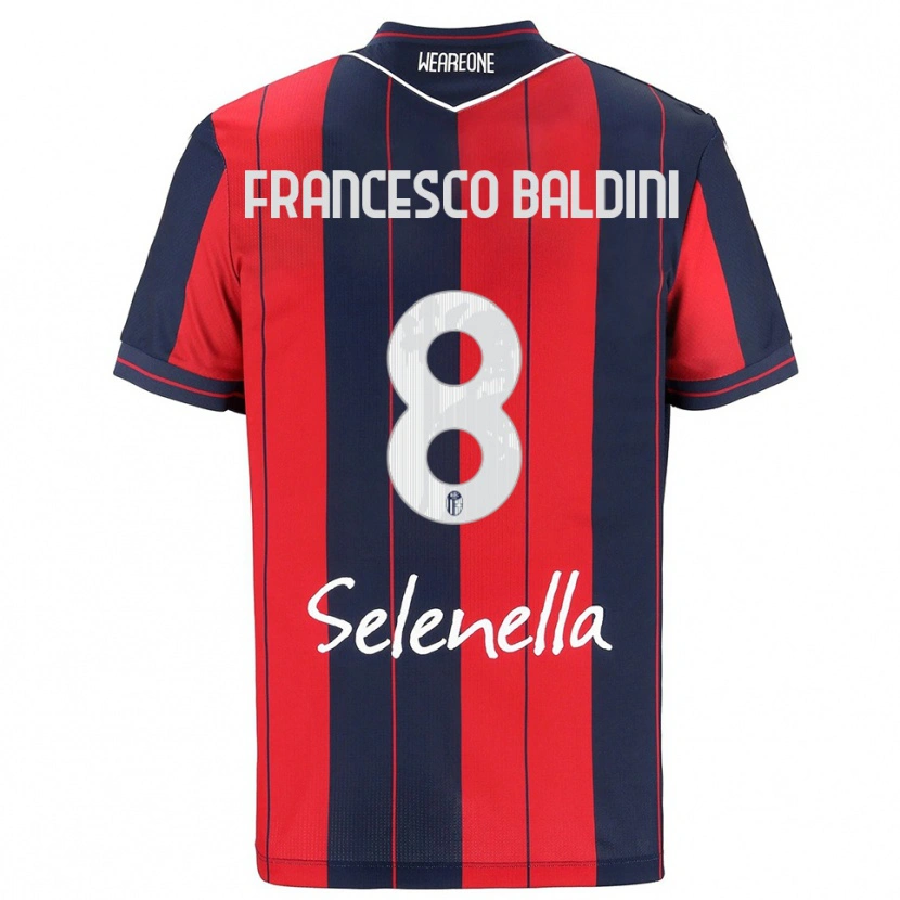 Danxen Mujer Camiseta Giovanni Francesco Baldini #8 Rojo Marino 1ª Equipación 2025/26 La Camisa