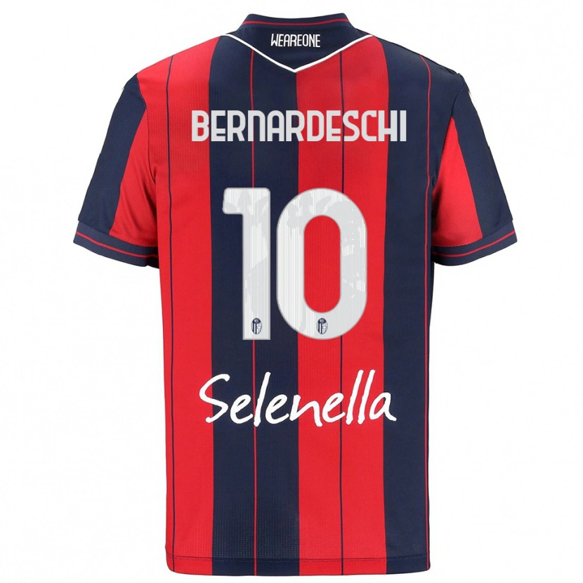 Danxen Mujer Camiseta Federico Bernardeschi #10 Rojo Marino 1ª Equipación 2025/26 La Camisa