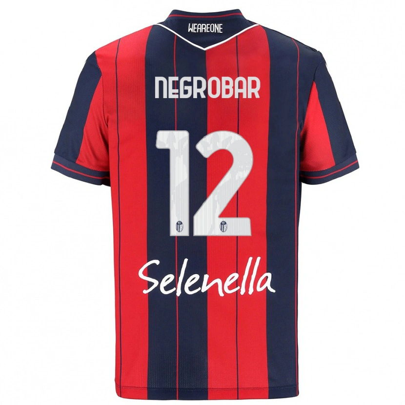 Danxen Mujer Camiseta Lucas Negrobar #12 Rojo Marino 1ª Equipación 2025/26 La Camisa