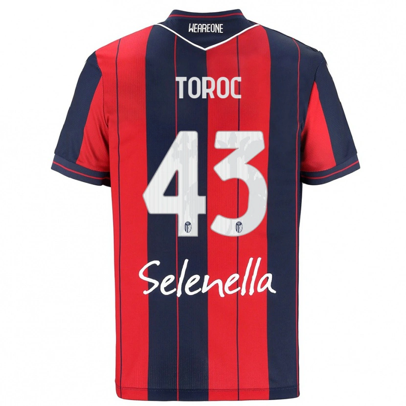 Danxen Mujer Camiseta Andrei Toroc #43 Rojo Marino 1ª Equipación 2025/26 La Camisa