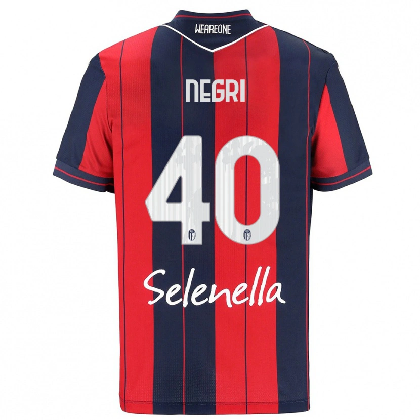 Danxen Mujer Camiseta Simone Negri #40 Rojo Marino 1ª Equipación 2025/26 La Camisa