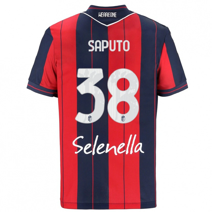 Danxen Mujer Camiseta Jesse Saputo #38 Rojo Marino 1ª Equipación 2025/26 La Camisa