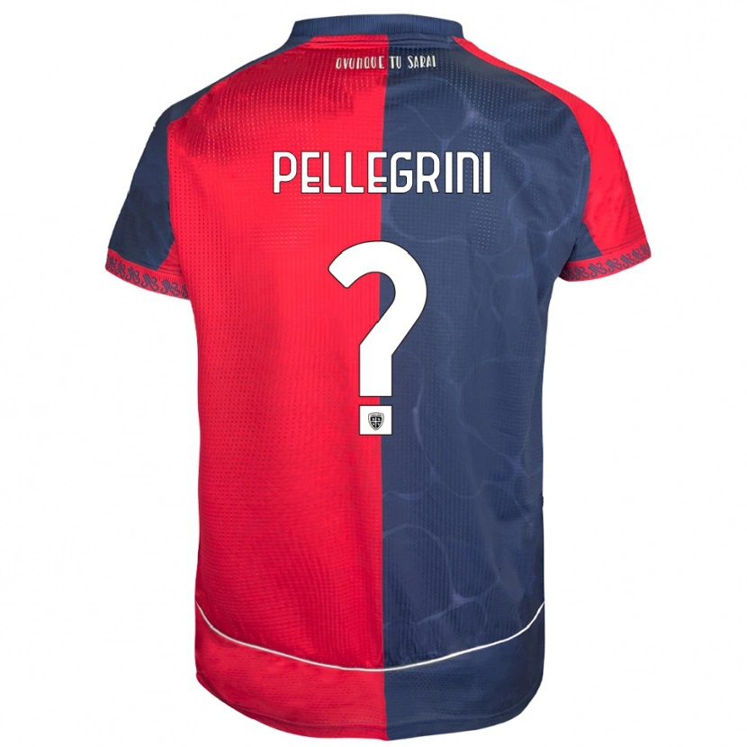 Danxen Mujer Camiseta Nicolò Pellegrini #0 Rojo Marino 1ª Equipación 2025/26 La Camisa