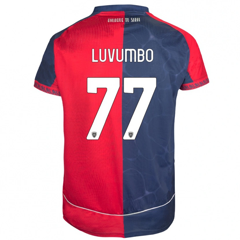 Danxen Mujer Camiseta Zito Luvumbo #77 Rojo Marino 1ª Equipación 2025/26 La Camisa