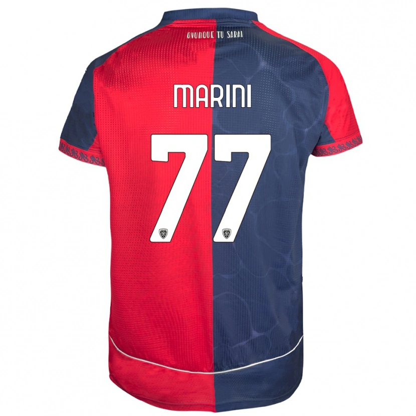 Danxen Mujer Camiseta Matteo Marini #77 Rojo Marino 1ª Equipación 2025/26 La Camisa