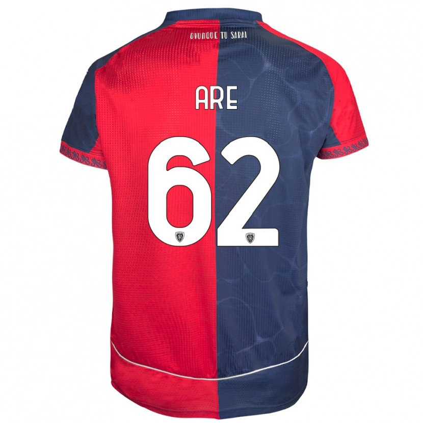 Danxen Mujer Camiseta Emmanuele Are #62 Rojo Marino 1ª Equipación 2025/26 La Camisa