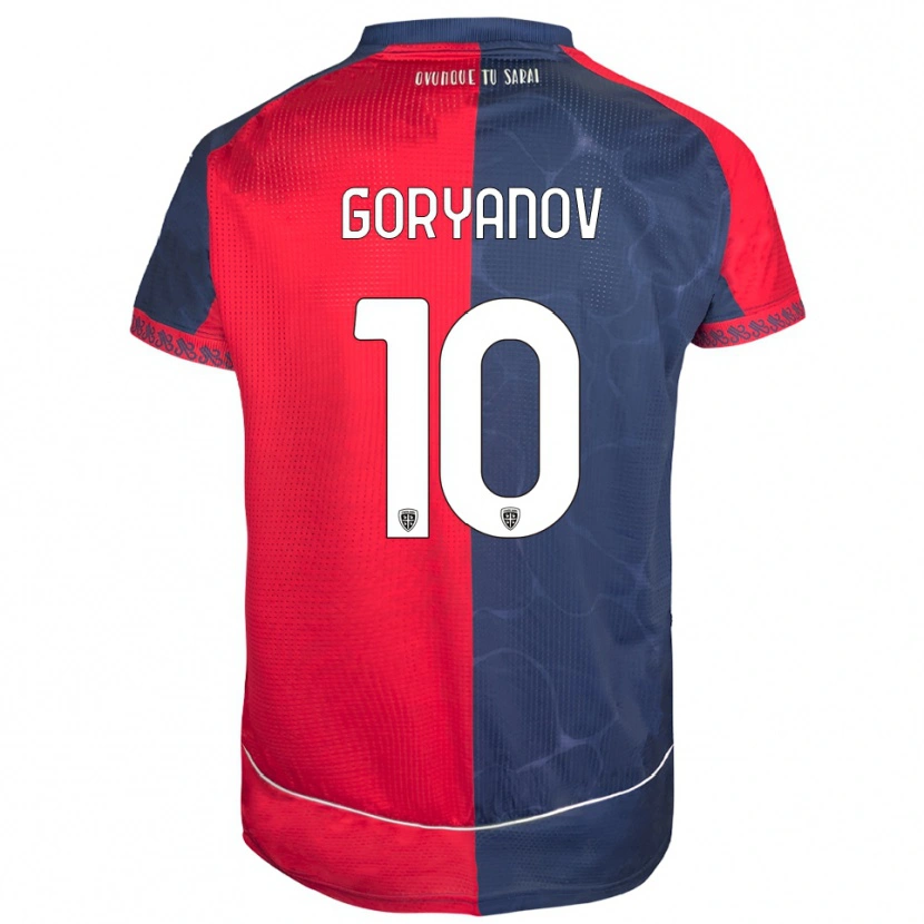 Danxen Mujer Camiseta Kristiyan Goryanov #10 Rojo Marino 1ª Equipación 2025/26 La Camisa