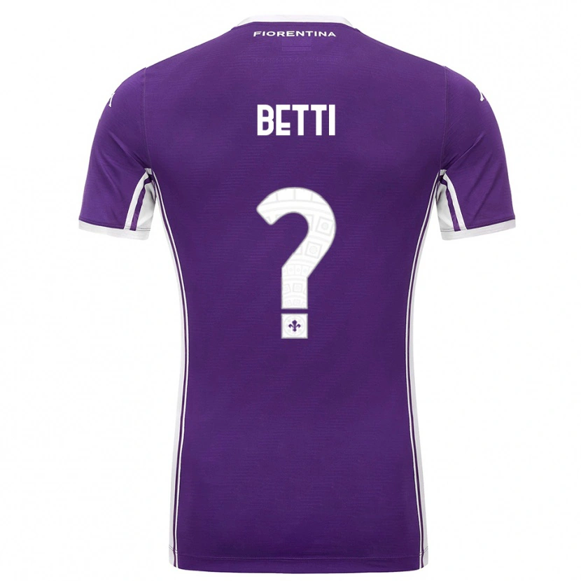 Danxen Mujer Camiseta Tiziano Betti #0 Púrpura Blanco 1ª Equipación 2025/26 La Camisa