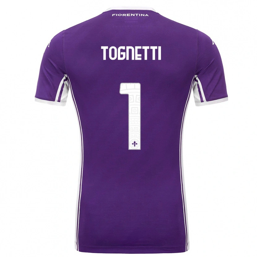 Danxen Mujer Camiseta Laerte Tognetti #1 Púrpura Blanco 1ª Equipación 2025/26 La Camisa