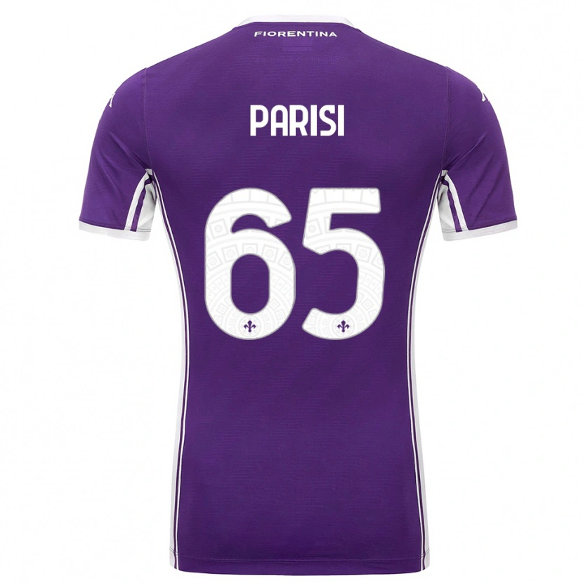 Danxen Mujer Camiseta Fabiano Parisi #65 Púrpura Blanco 1ª Equipación 2025/26 La Camisa