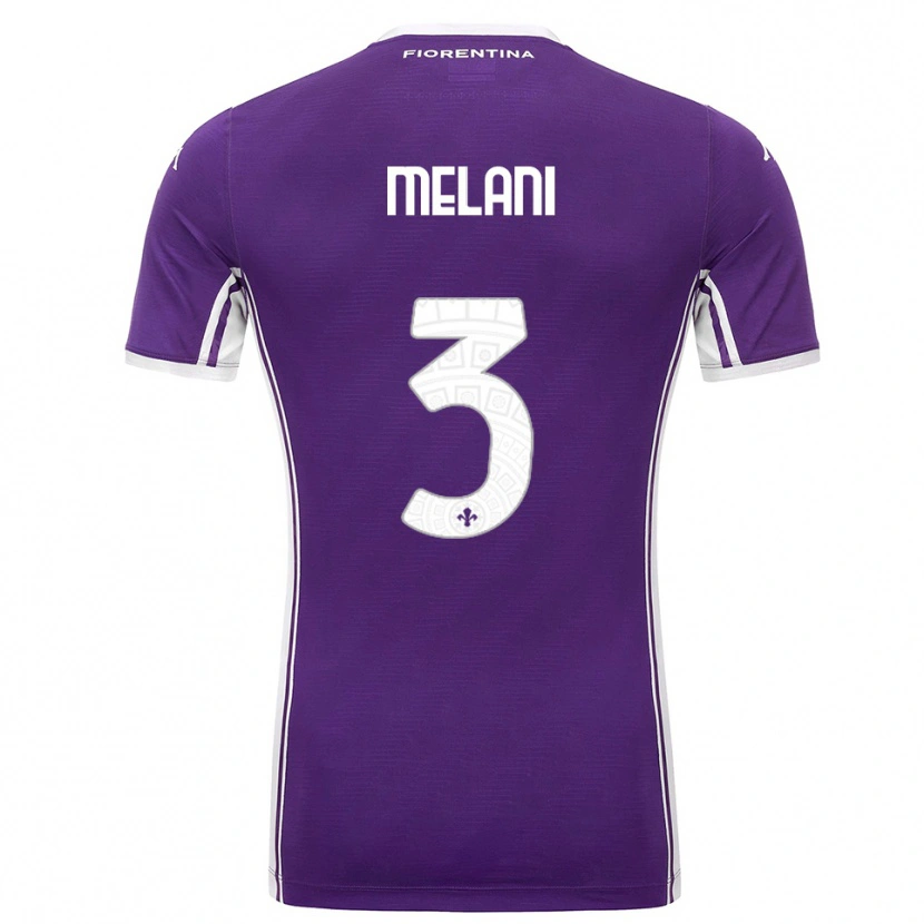 Danxen Mujer Camiseta Federico Melani #3 Púrpura Blanco 1ª Equipación 2025/26 La Camisa