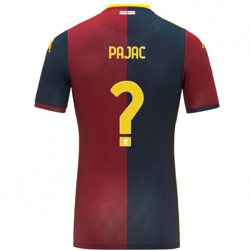 Danxen Mujer Camiseta Marko Pajac #0 Rojo Azul Real 1ª Equipación 2025/26 La Camisa